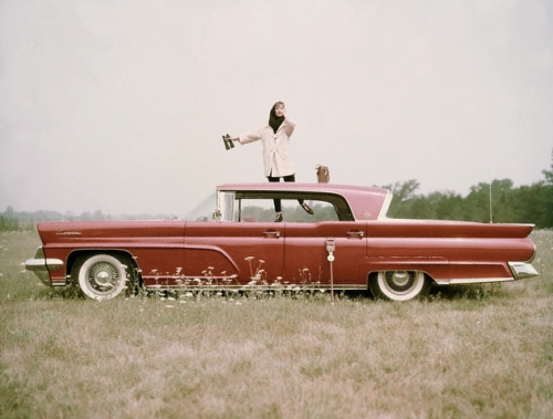 1940s, cars and color photography