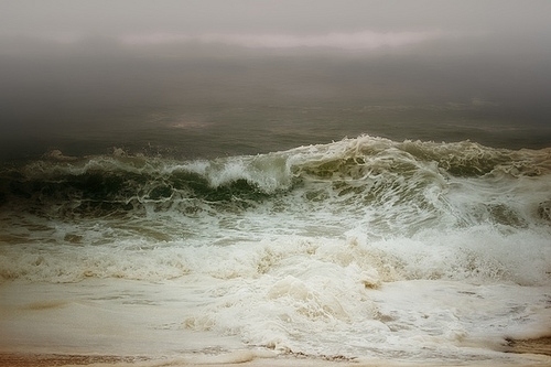 blue, cold and ocean