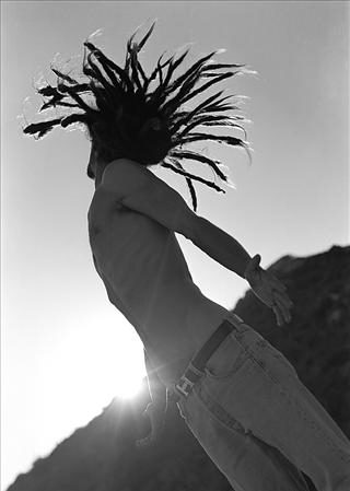 black and white, dreads and freedom