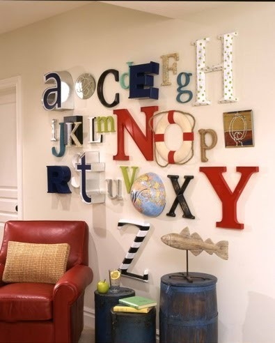 alphabets real wallpaper, decor and decorating