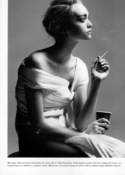 black and white, cigarette and fashion