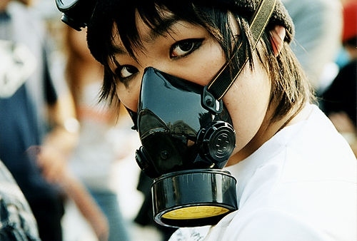 gas mask, gasmask and harajuku