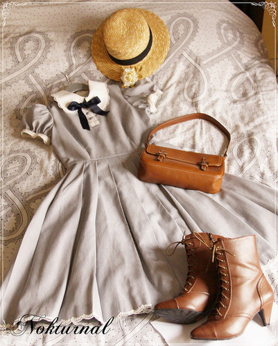 bag, bed and dress