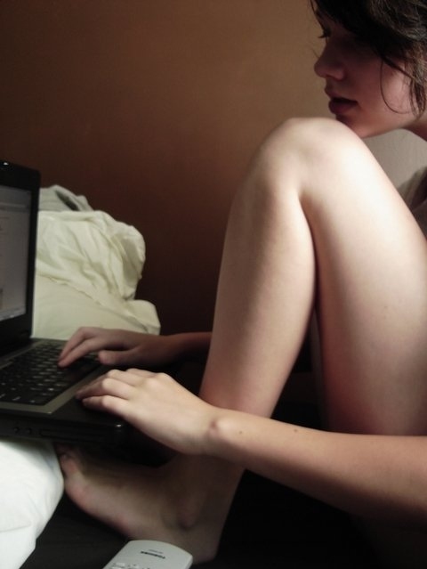 comfort, girl and laptop
