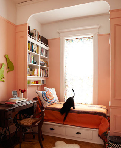 bedroom, cat and decoration