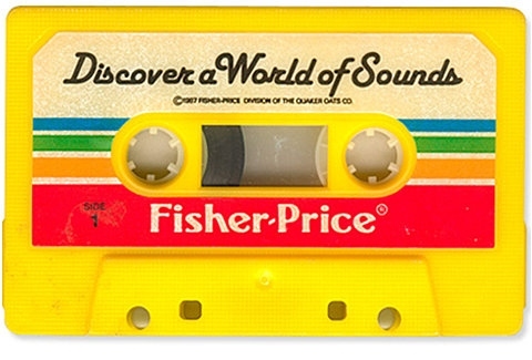 cassette tape, fisher price and retro
