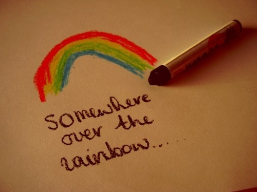 art, drawing and over the rainbow