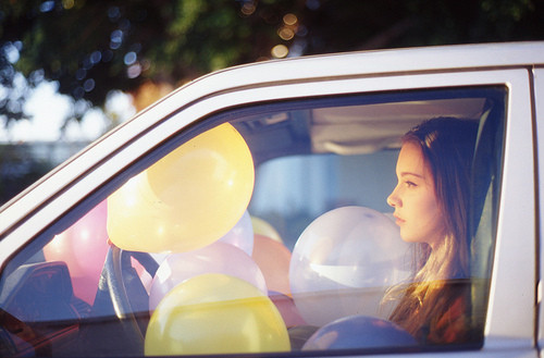 airbag, balloons and car