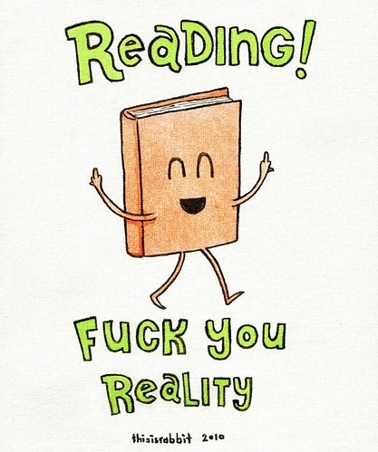 book, go reading! and haha