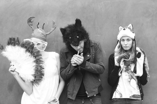 animal party, black and white and costume