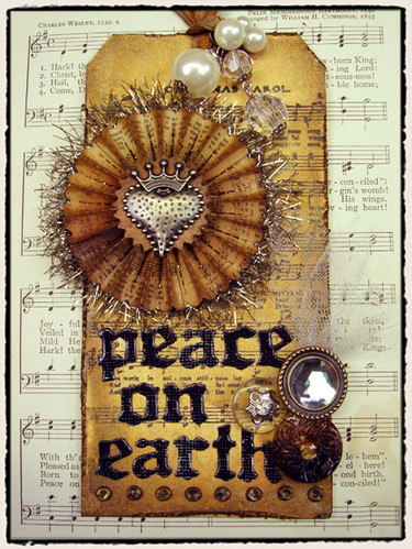altered art, card and christmas
