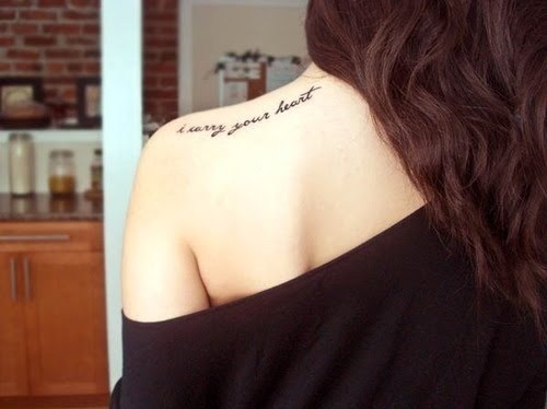 back, girl and heart
