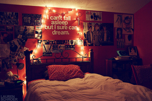 bed, bedroom and but i sure can dream