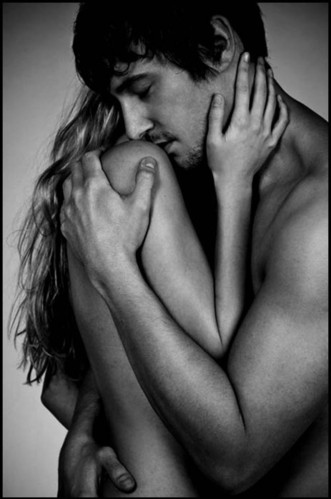 black and white, boy, couple, embrace, erotic, girl