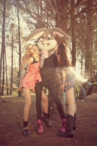 bunny, fashion and girl