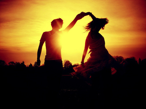 couple, dance and love