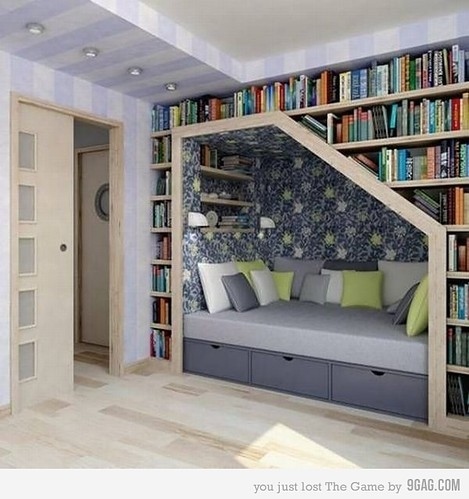 awesomeness, bedroom and bookcase