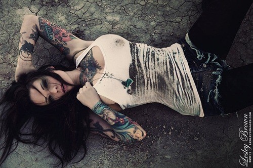 girl, inked and sexy