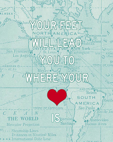 feet, feet will lead to heart and heart