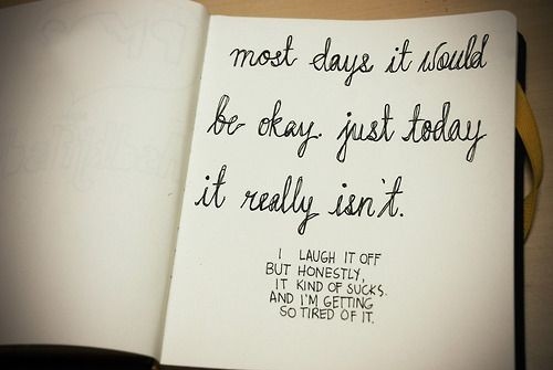 book, depressing and most days