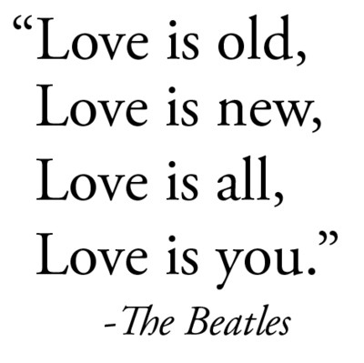 beatles, love and mesages