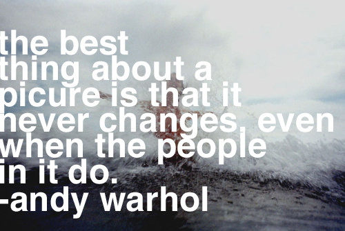 andy warhol, change and picture