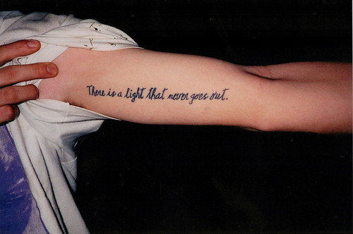 Arm Hope Inspiration Light Tattoo Photo Saying Pics Spine Tattoo Designs