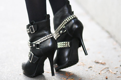 black, boots and fashion