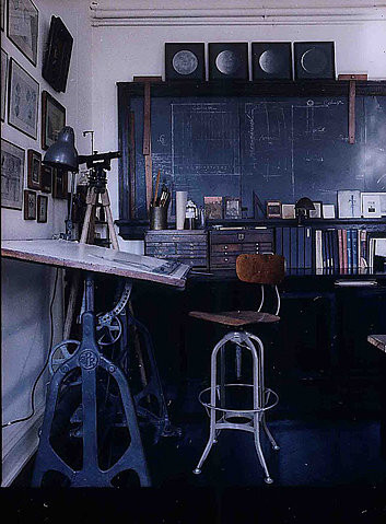 architecture, desk and interior