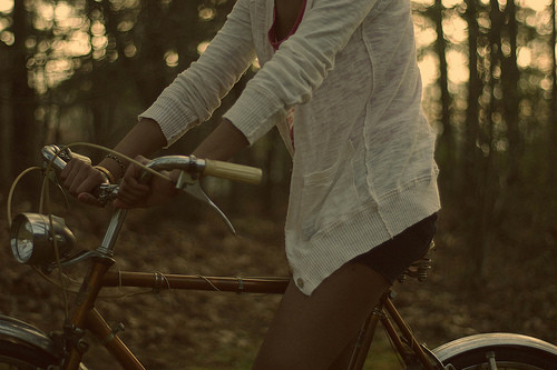 bicycle, bike and dusk
