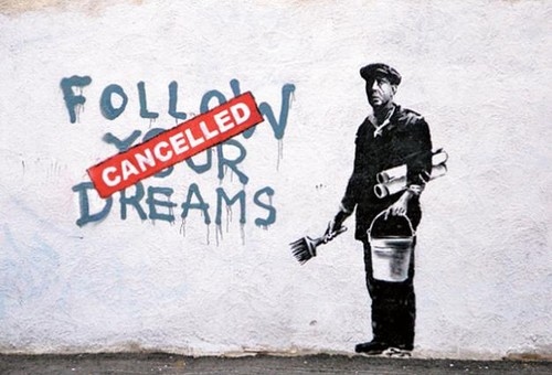 art, banksy and canceled