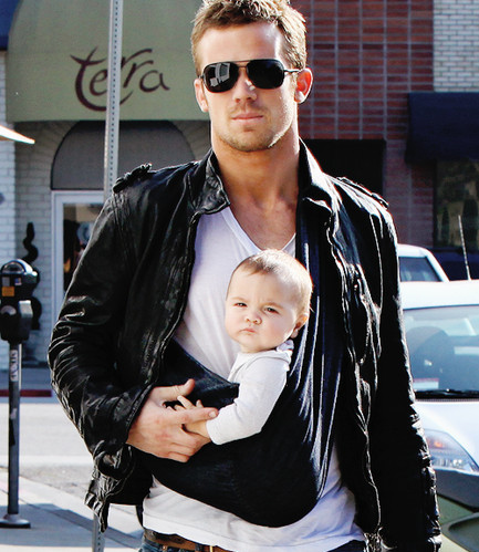 baby, cute and dad