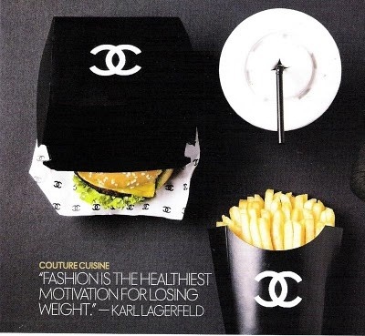 burger, chanel and couture