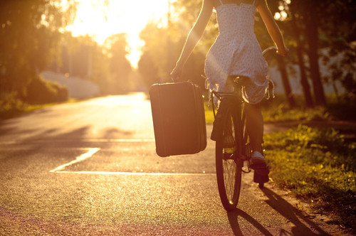 ????, beatiful moment and bicycle