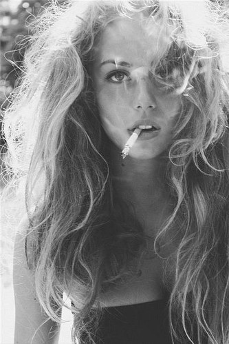 beautiful, black and white and cig