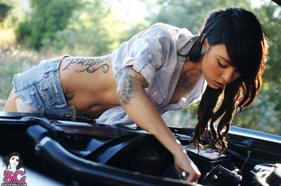 attractive,  beautiful and  car