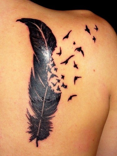 art, back, backs, bird, bird tattoo, birds