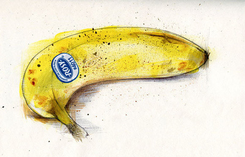 art, banana and banana sketch