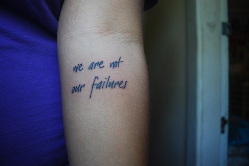 escrita, failures and tattoo