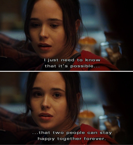 ellen page, juno, love, movie quotes, movies, quotes