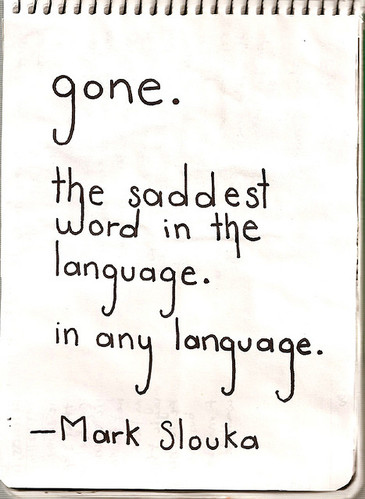 gone, language and quote