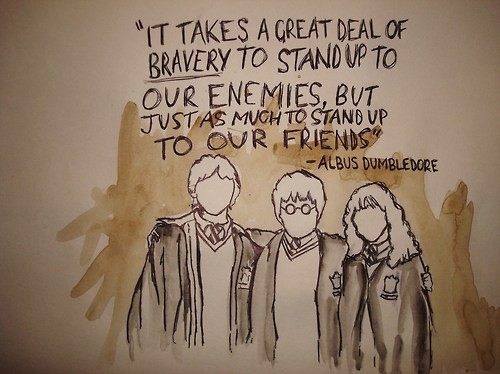 dumbledore, friends and harry