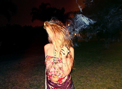 cigarettes, girl and hair