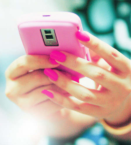 Blackberry on Barbie  Barbie Pink  Blackberry  Cute  Hot Pink  Nail Polish