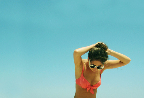 bikini, blue sky and photography