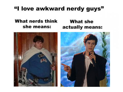 awkward, love and nerd