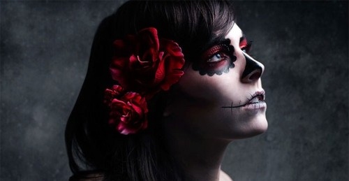 artistic,  body art and  day of the dead