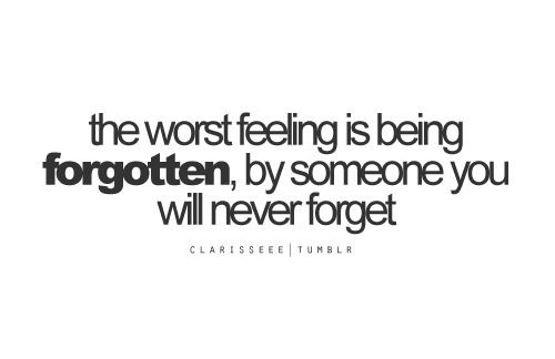 feeling, forgot and forgotten