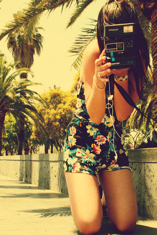 brunette, camera and cool