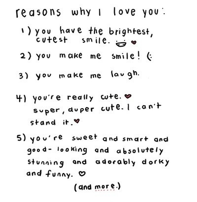 , love, love letters, quote, quotes, reason, reasons why i love you ...